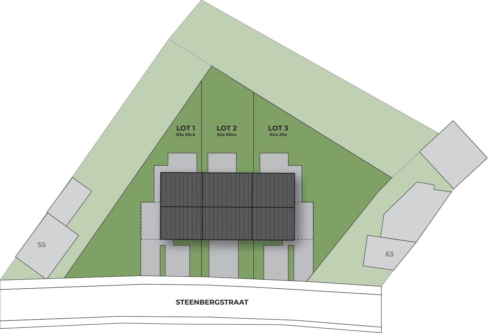 Affligem - Steenbergstraat - Inplanting
